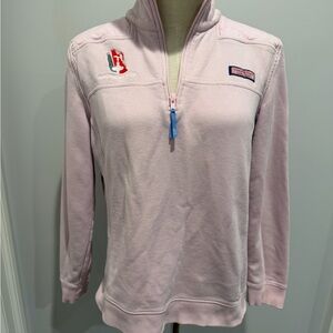 Vineyard Vines Girl’s Pink Quarter Zip – America’s Cup Edition – Size M 8-10